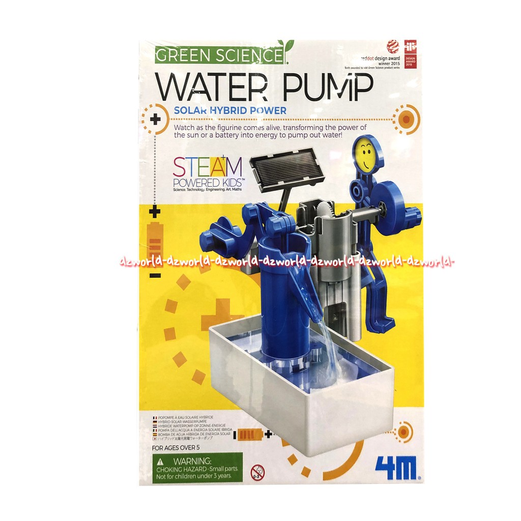4M Green Science Water Pump Mainan Membuat Pompa Air Untuk Anak