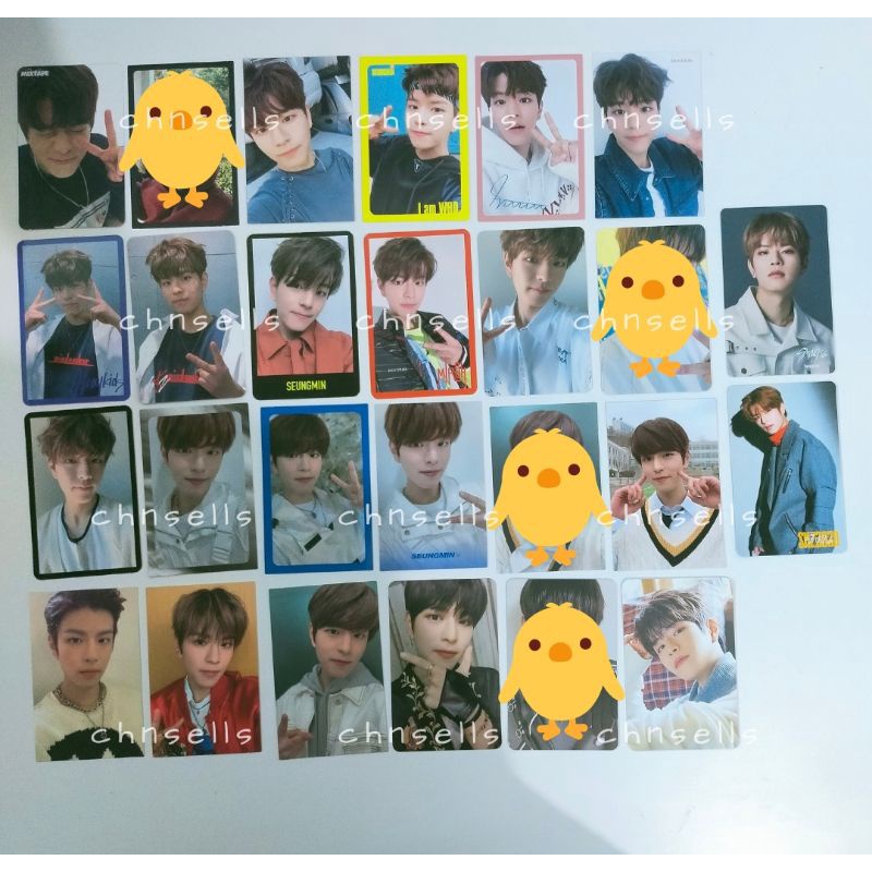 pc photocard seungmin stray kids mixtape i am not you who miroh yellow wood levanter go live in life