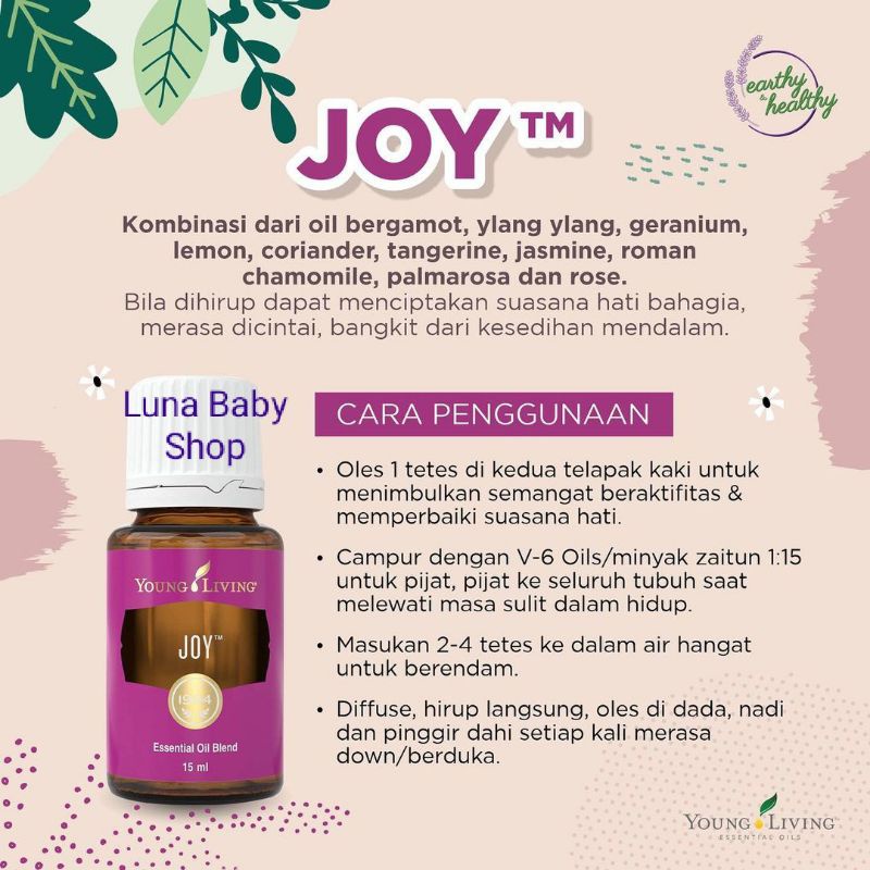 Lavender dan Joy Young Living @15ml