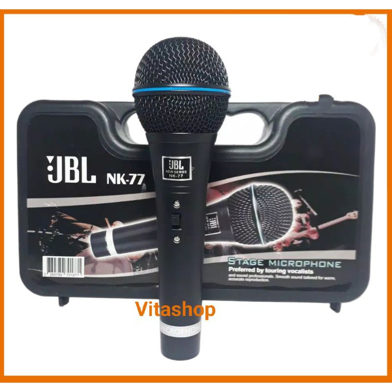 Mic JBL NK77 Koper / Microphone Murah JBL NK-77  / Mic Karaoke Kabel JBL NK 77 / Mic JBL KABEL NK77