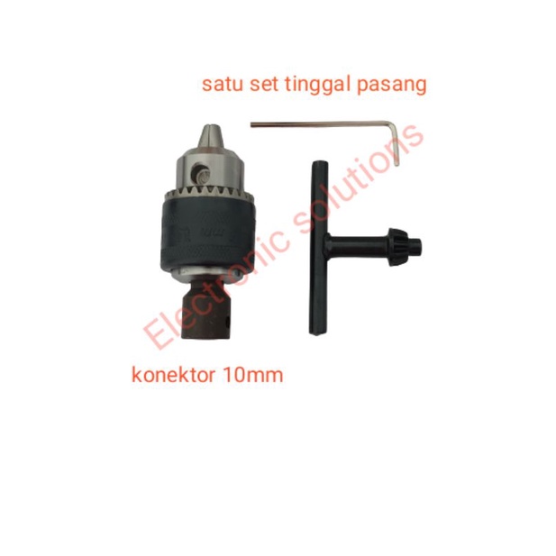 drill chuck B10 dengan konektor variatif