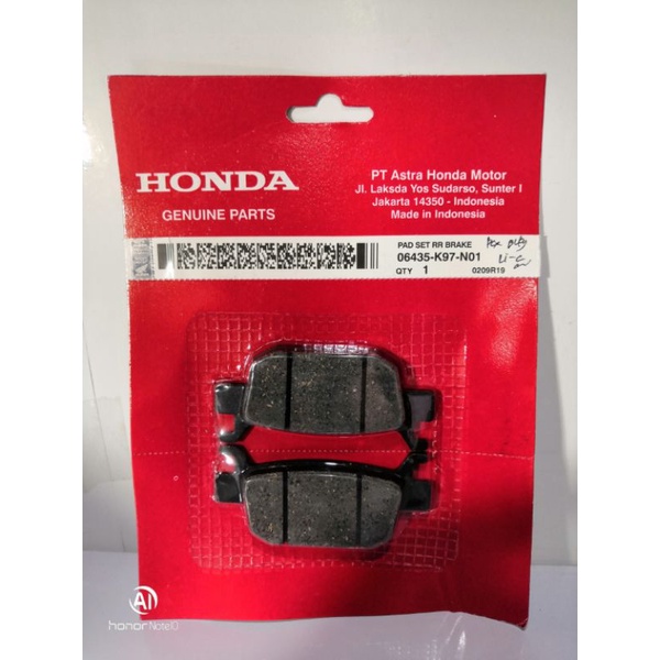 Kampas rem belakang pcx 150 new lokal Discpad belakang pcx 150 new lokal