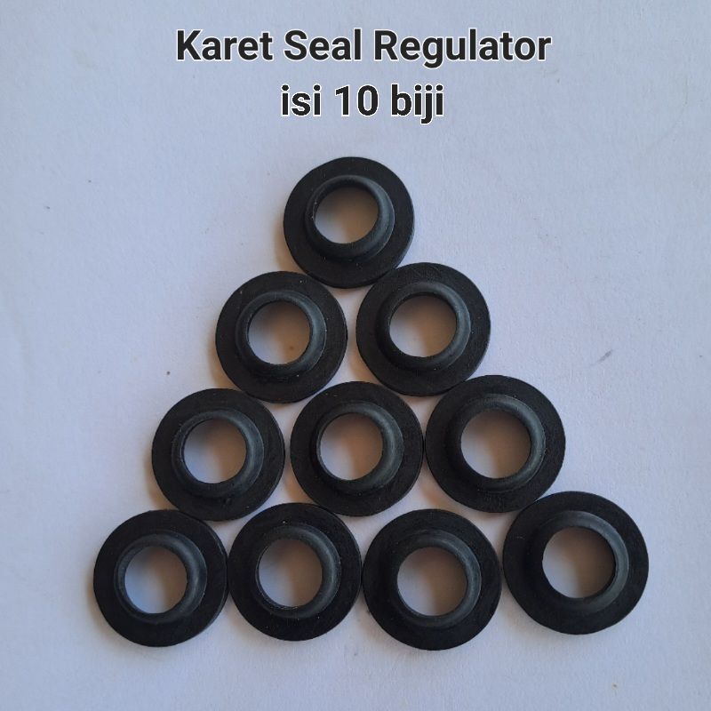 Karet Seal Regulator Anti Bocor Anti Ngowos isi 10 Biji Warna Hitam