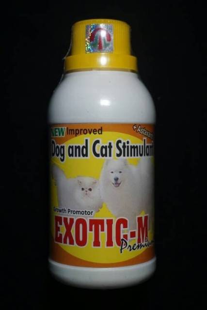 Exotic M Vitamin Anjing Kucing Penambah Nafsu Makan dan Pertumbuhan Bulu 250 mL