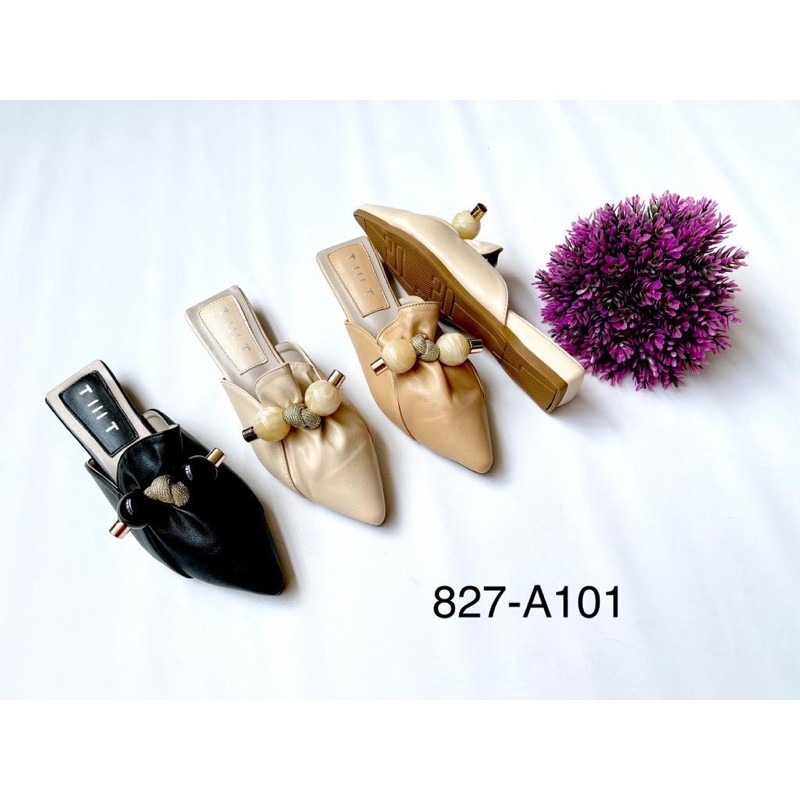 Slippers by TMT Candy import high quality sanda wanita slip on fashion shoes kerja casual kulit