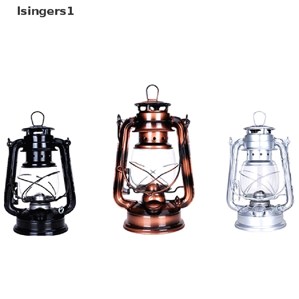 (lsingers1) Lampu Lentera Minyak Tanah Retro Klasik 25cm Bisa Diredupkan