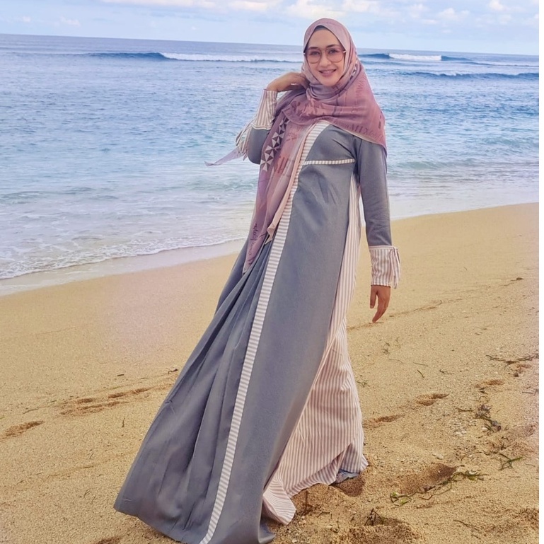 [MOTIF HAWA] GAMIS SYARI TERBARU / DRESS SET KATUN PRINTING " ADZKIRA SET " By MotifHawa Official