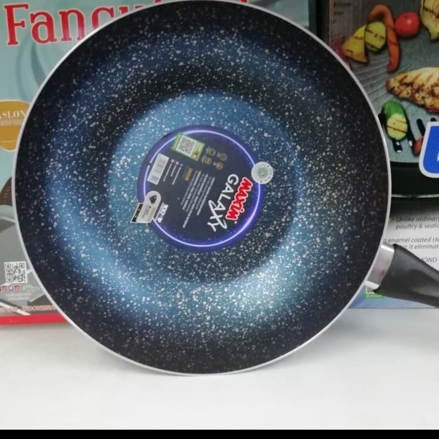 Maxim GALAXY 28CM Stir Fry Galaxy / Penggorengan Teflon Maxim 28cm