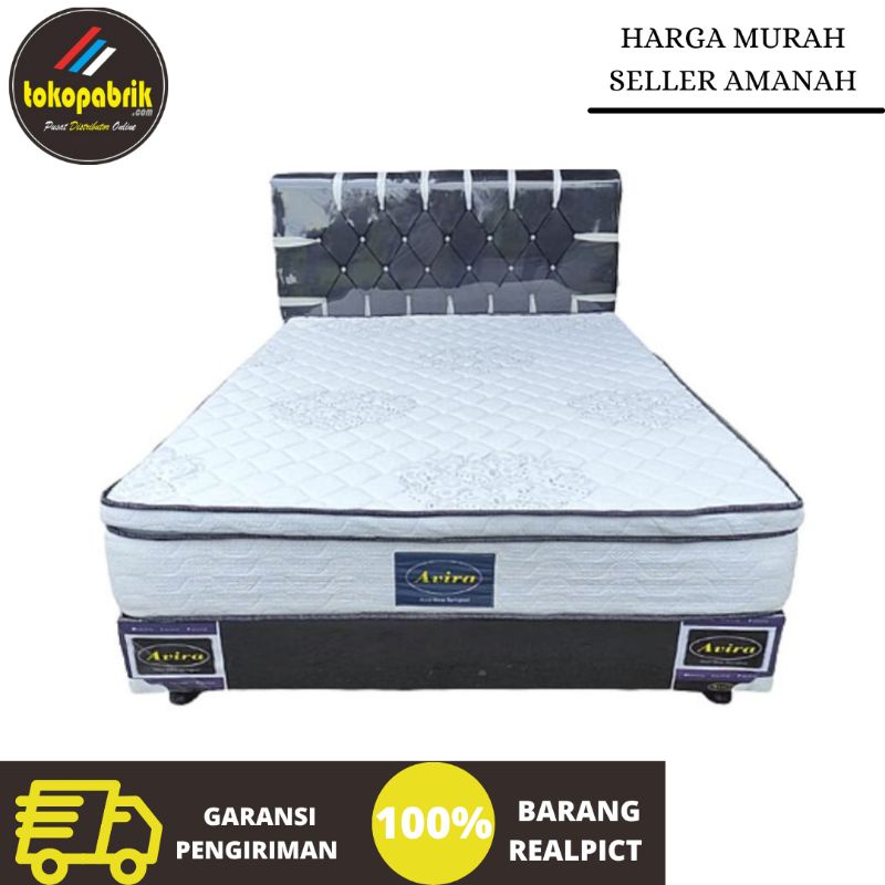 Kasur Springbed Matras Plushtop Nomer 2 160x200 Tinggi 28cm Double Busa Murah Bergaransi Cianjur Ban