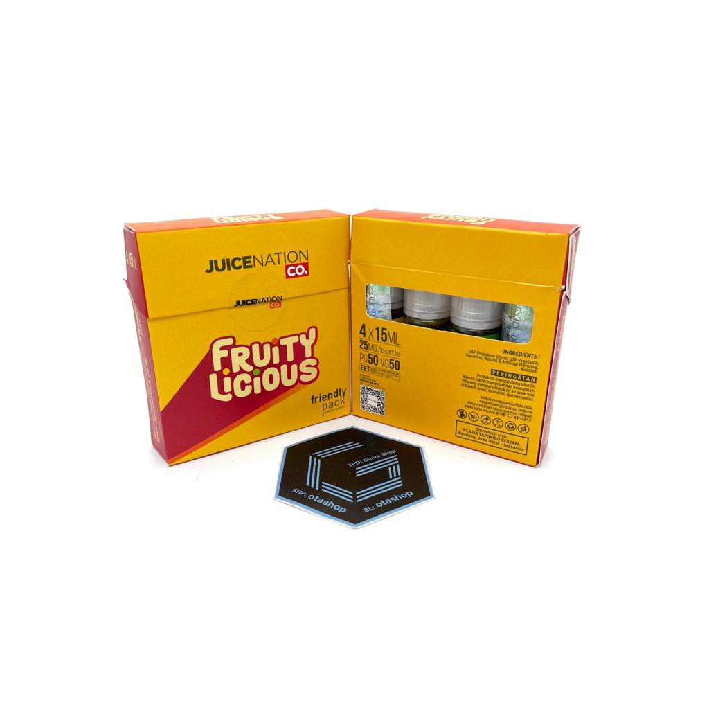 SALT - Fruitylicious Pods Friendly Pack Salt Nic Edition 25mg 4 x 15ML