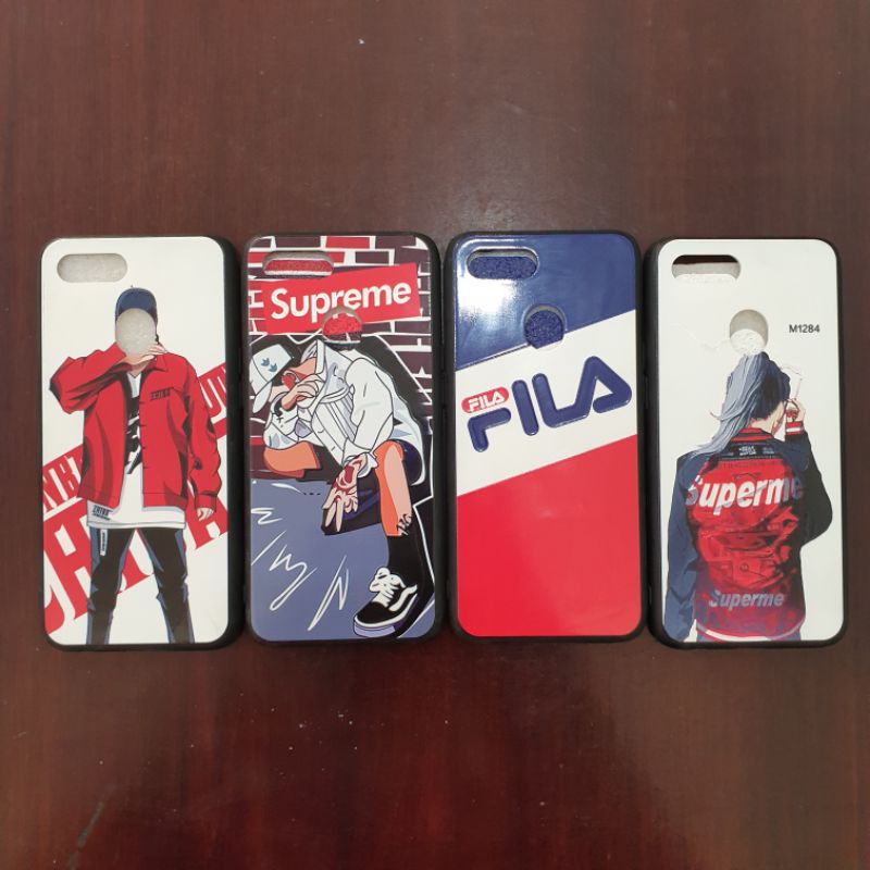 OPPO F9 CASE HARDCASE FUZE MOTIF COWOK SUPREME FILA OPPO F9