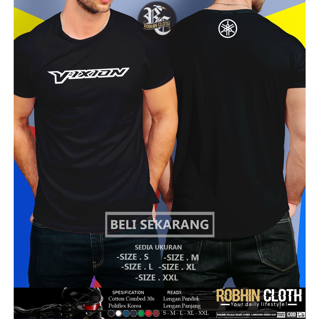 Kaos Baju YAMAHA VIXION Baju Otomotif