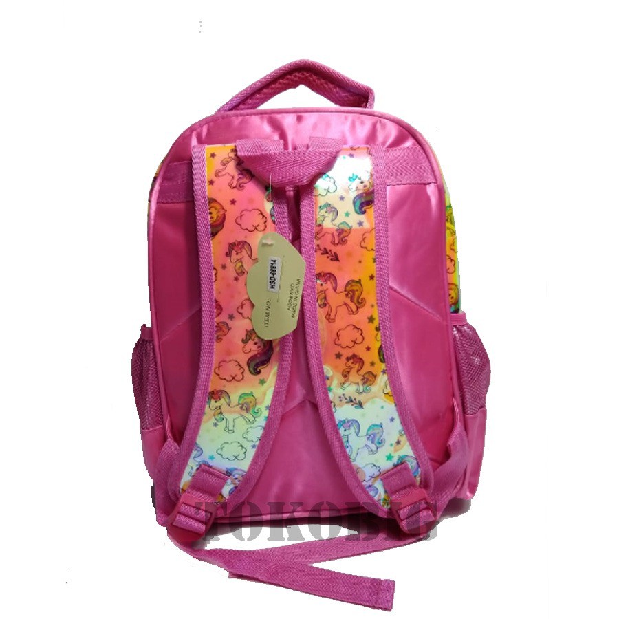 Tas Backpack Sequin &amp; Hologram Tas Sekolah TK Anak Perempuan