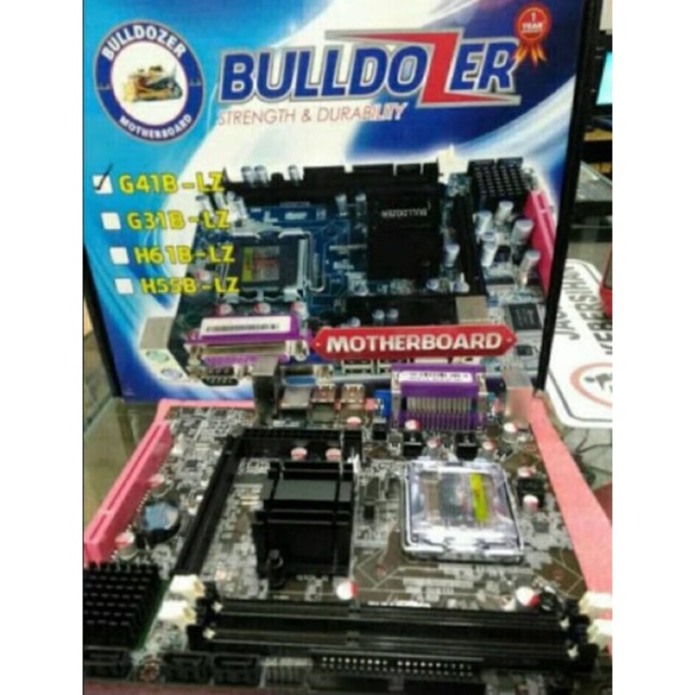 MOTHERBOARD G41 DDR3 775 BULLDOZER garansi 1TAHUN