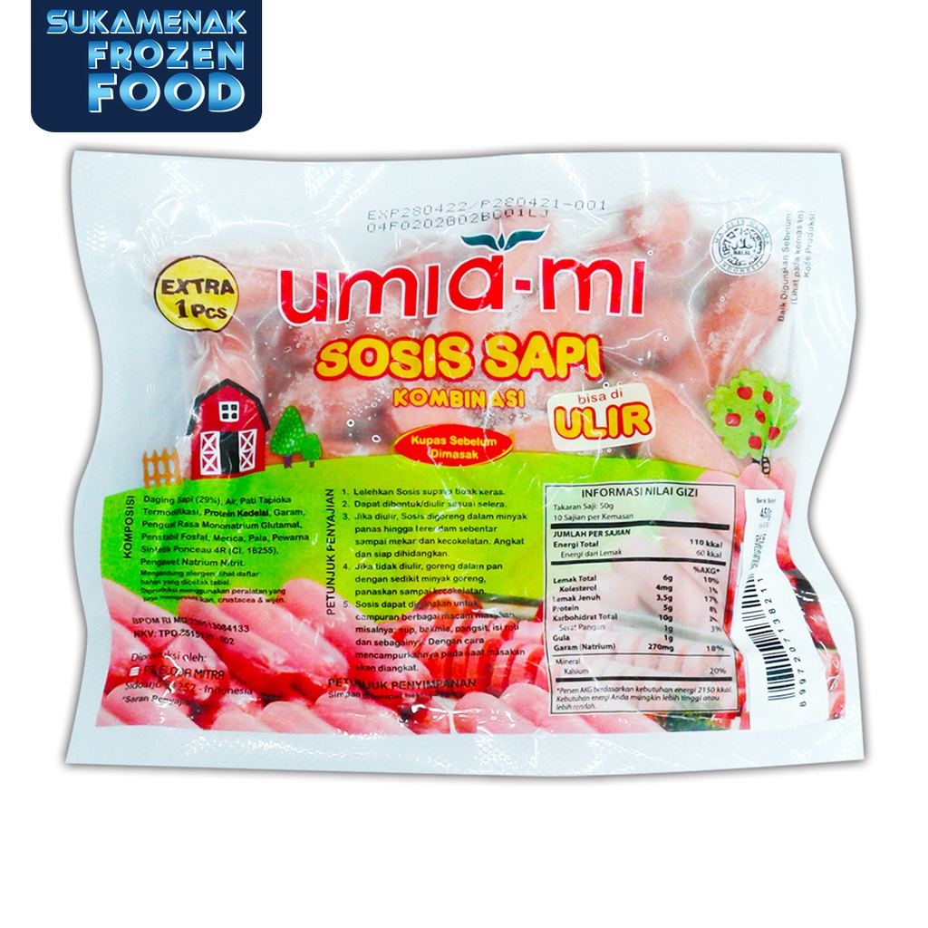 

UMIA-MI Sosis Sapi Ulir 450gr