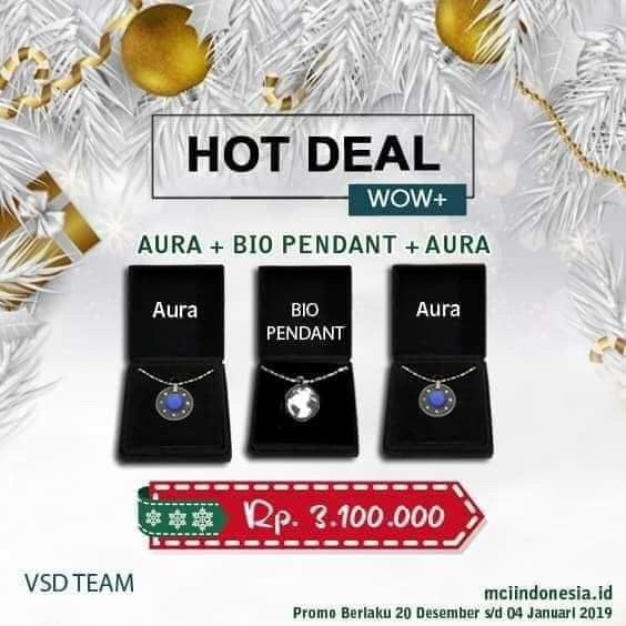 Paket kalung kesehatan aura+bio pendant+ aura
