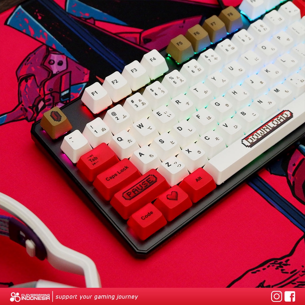 Keycaps Gameboy Classic Retro PBT Dye Sub - for Mechanical Keyboard