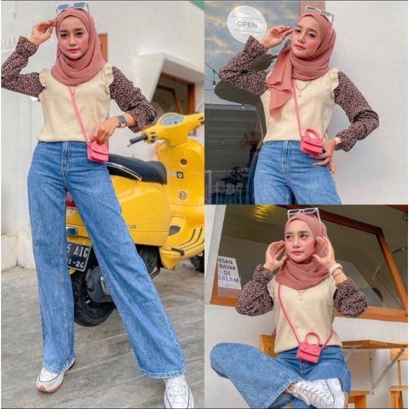 BAJU WANITA IMPORT KOREA STYLE.// FBFC KNIT ENVY