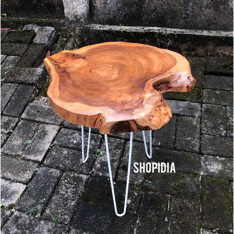 Meja Coffee Akar Kayu Jati Furniture Minimalis Jepara TINGGI 45 CM