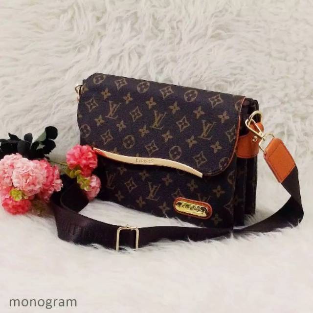 Slingbag lv 3 ruang | Tas selempang lv 3ruang murah