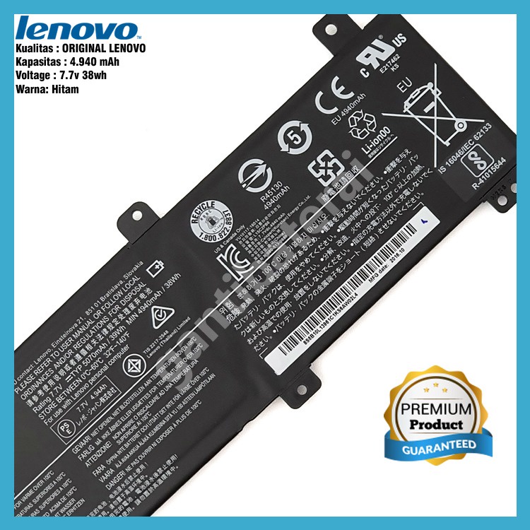 Baterai Lenovo Ideapad 310-14ISK L15L2PB2 L15L2PB4 L15M2PB2