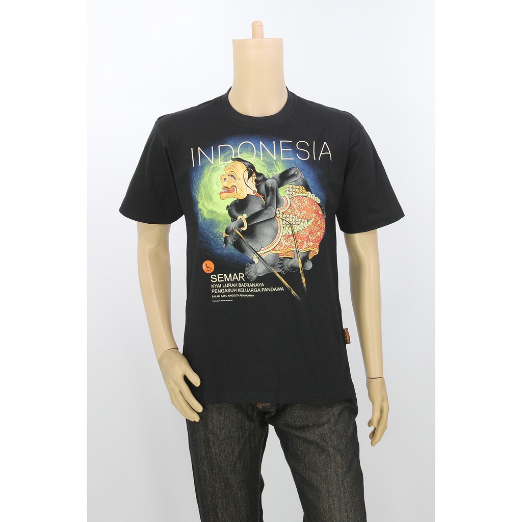 KAOS WAYANG MURAH KAOS KIRANGAN SEMAR HIJAU GROSIR KAOS TRADISIONAL.