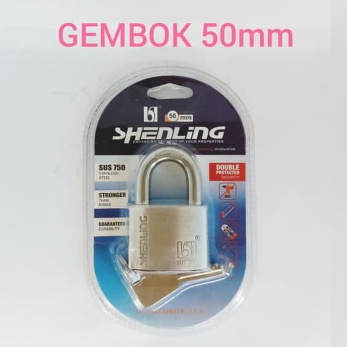 GEMBOK STAINLESS 50mm ANTI POTONG-CONGKEL ANTI CAIRAN KIMIA ANTI BOR