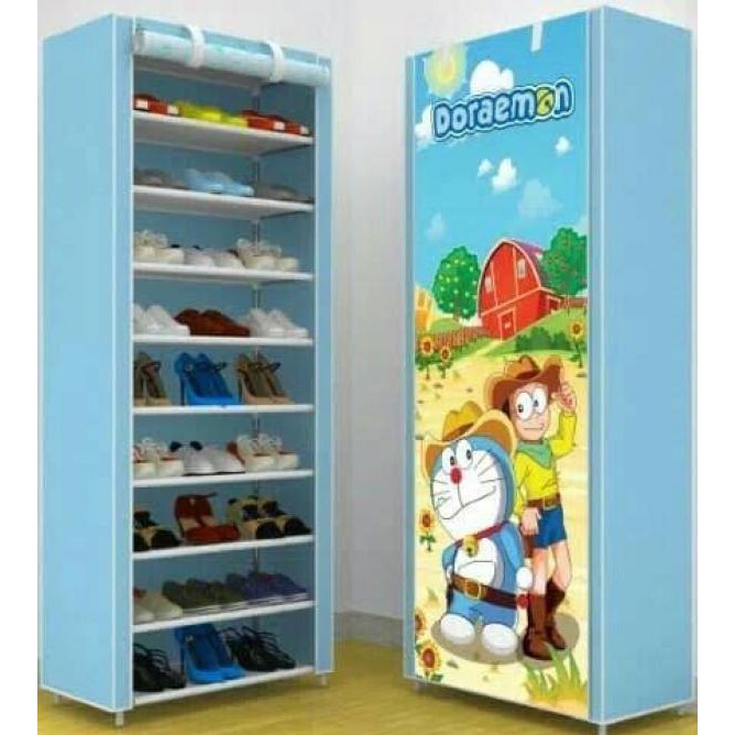 DAHO Lemari Sepatu Tingkat Doraemon - FG-LEMARI-SPT-DORAEMON