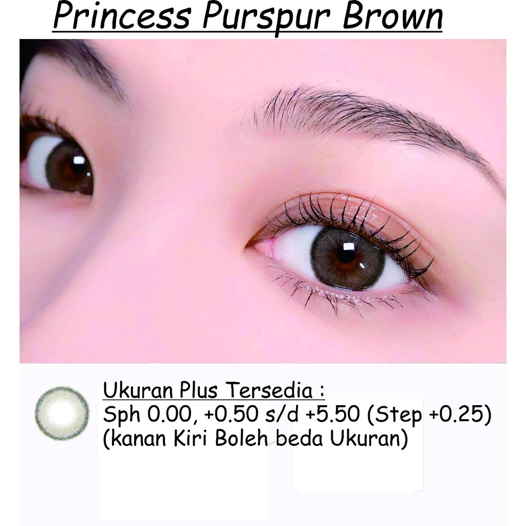 Softlens Plus Purspur - khusus ukuran mata +