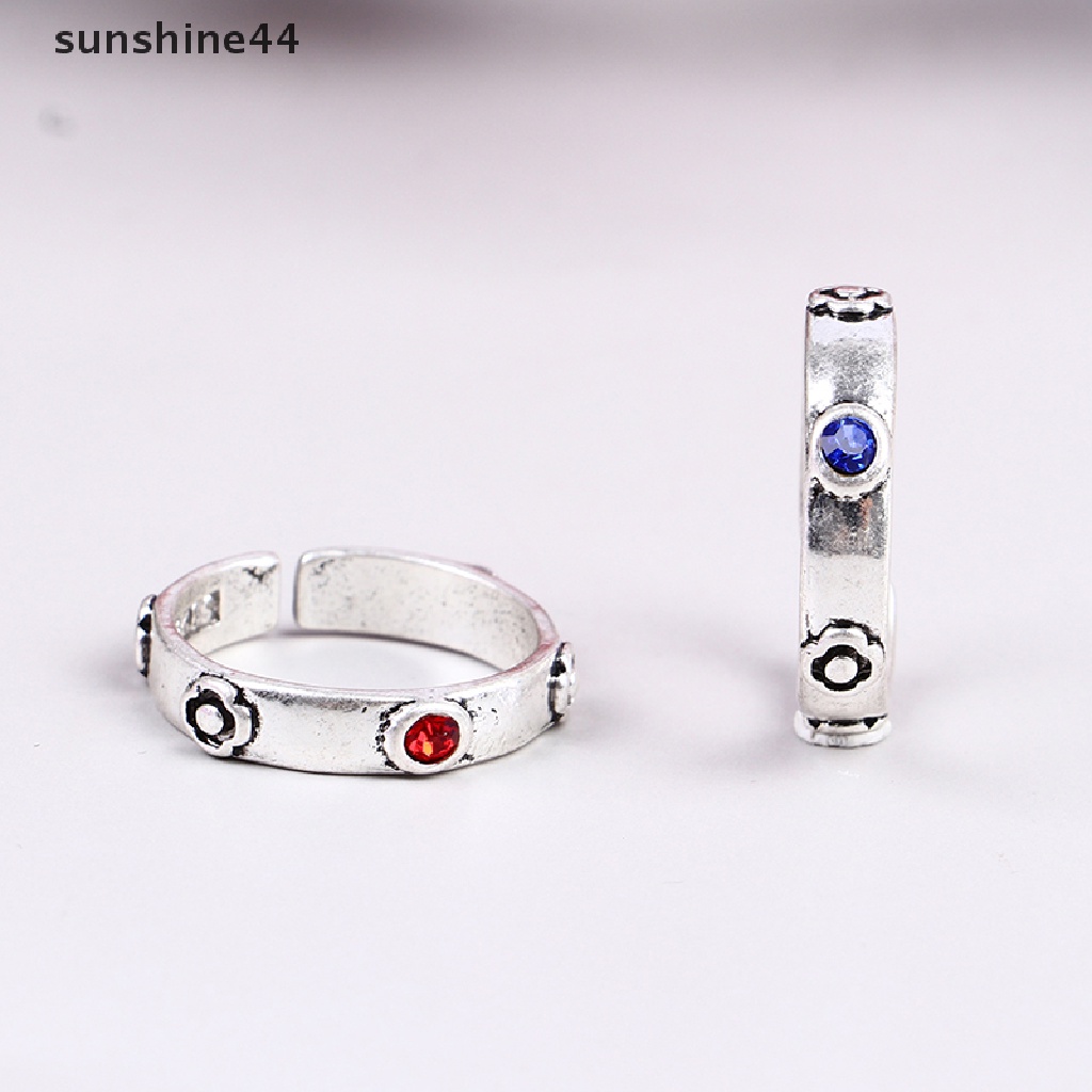 Sunshine Cincin Metal Adjustable Desain Anime Kastil Howl Sophie Untuk Unisex