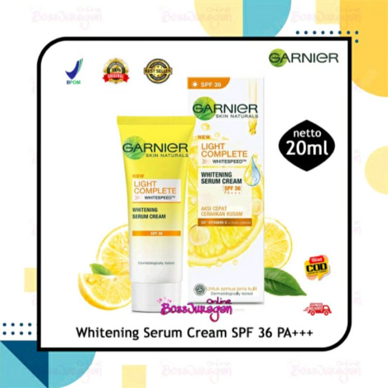 GARNIER LIGHTENING SERUM CREAM SPF 36