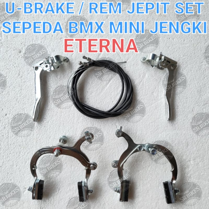 Rem Jepit Capit Catok U-Brake Set Sepeda Mini BMX Jengki. ETERNA