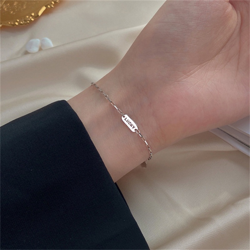 Perhiasan Gelang S925 Silver Gaya Korea Untuk Perempuan