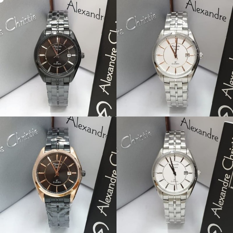 Jam Tangan Pria Alexandre Christie 8578 AC8578 AC 8578 Original Garansi Resmi Stainless