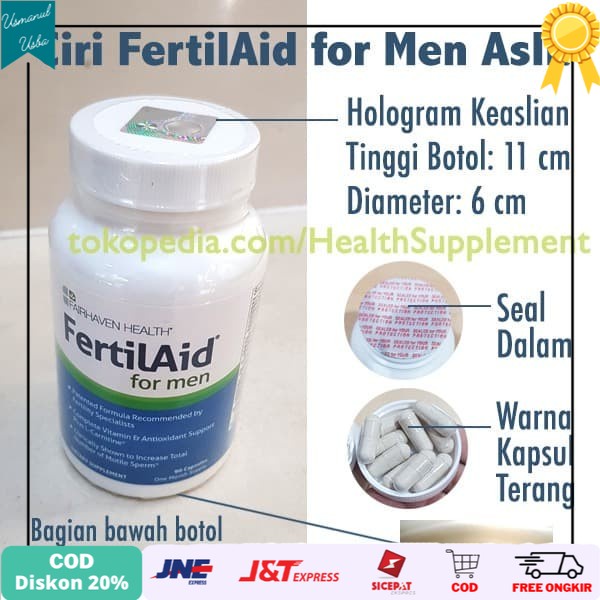 

◾COD◾ Obat Penambah Sperma: FertilAid for Men+Countboost: utk Sperma Banyak