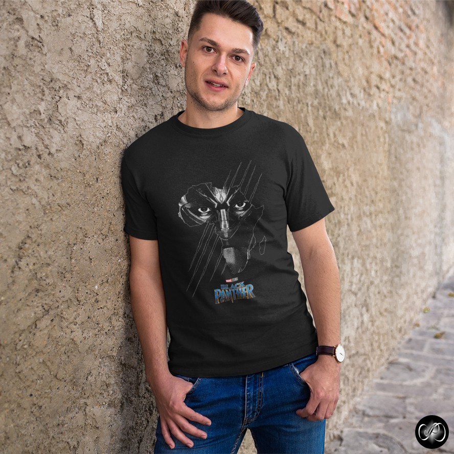 Kaos Baju Karakter Superhero IMPORT Marvel The Avengers Wakanda - Black Panther 02