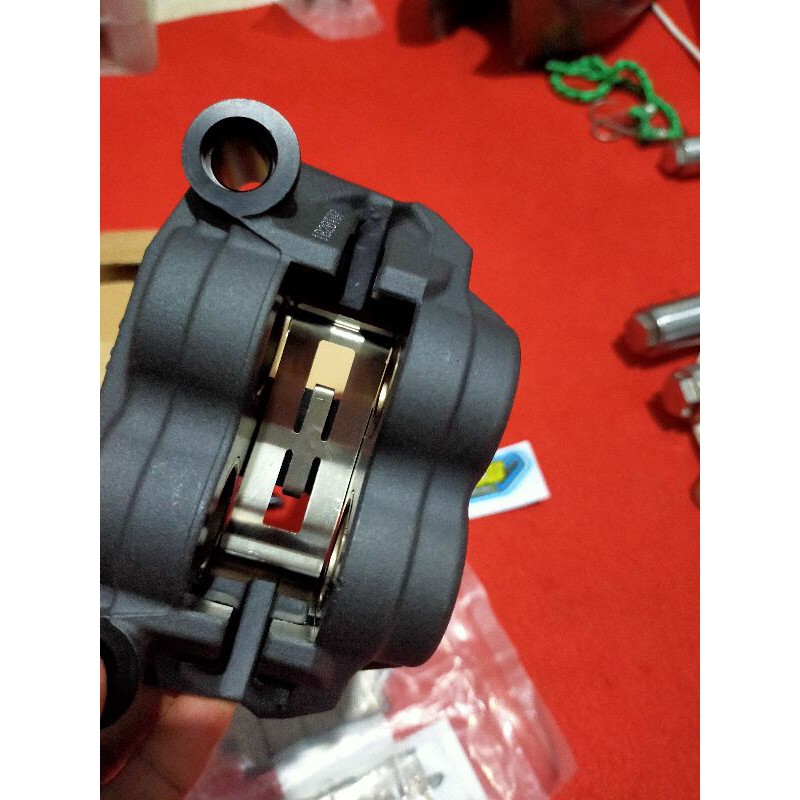 kaliper Nissin twin Africa original baru 4 piston