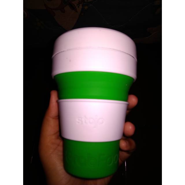 Stojo Original Warna Hijau Tanpa Sedotan