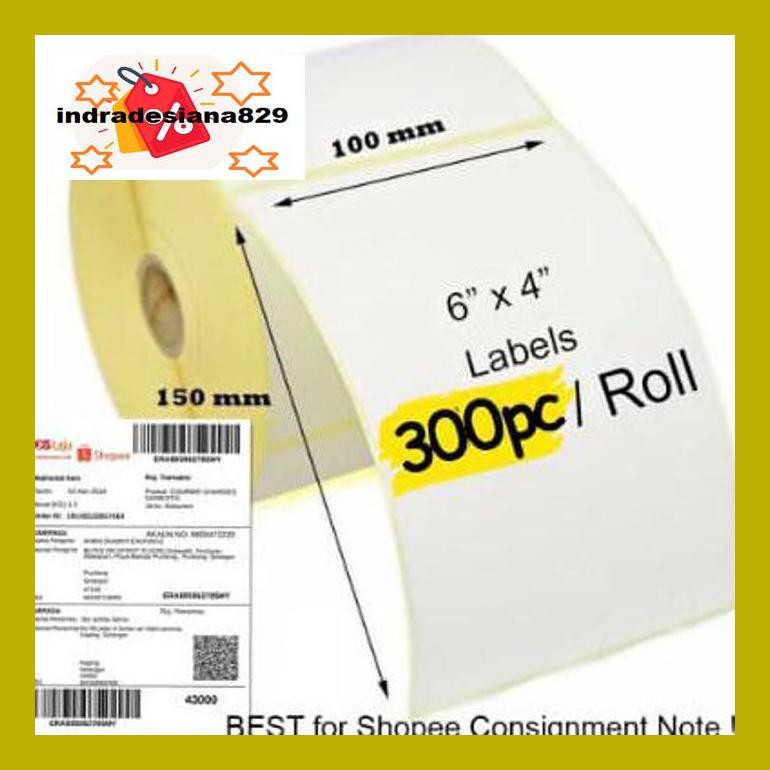 

Indr0Dpp Label Barcode 100 X 150 Mm Kertas Sticker Label Thermal 100X150 Mm 8D6Indrr