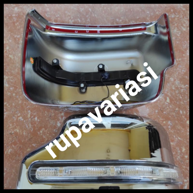 cover tutup spion mobil SUZUKI new JIMNY 2019 2020 2021 2022 nyala lampu led biru + sein kuning jeep