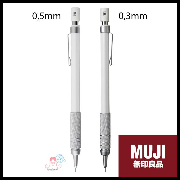 

Vanila | Muji Low Center Gravity Mechanical Pencil 0.3Mm / 0.5Mm White
