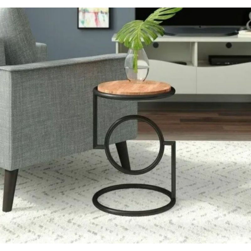 meja pas bunga unik /standing pot besi