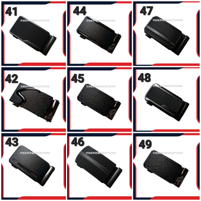 Kepala Gesper Model Rel 3.5cm Kepala Ikat Pinggang