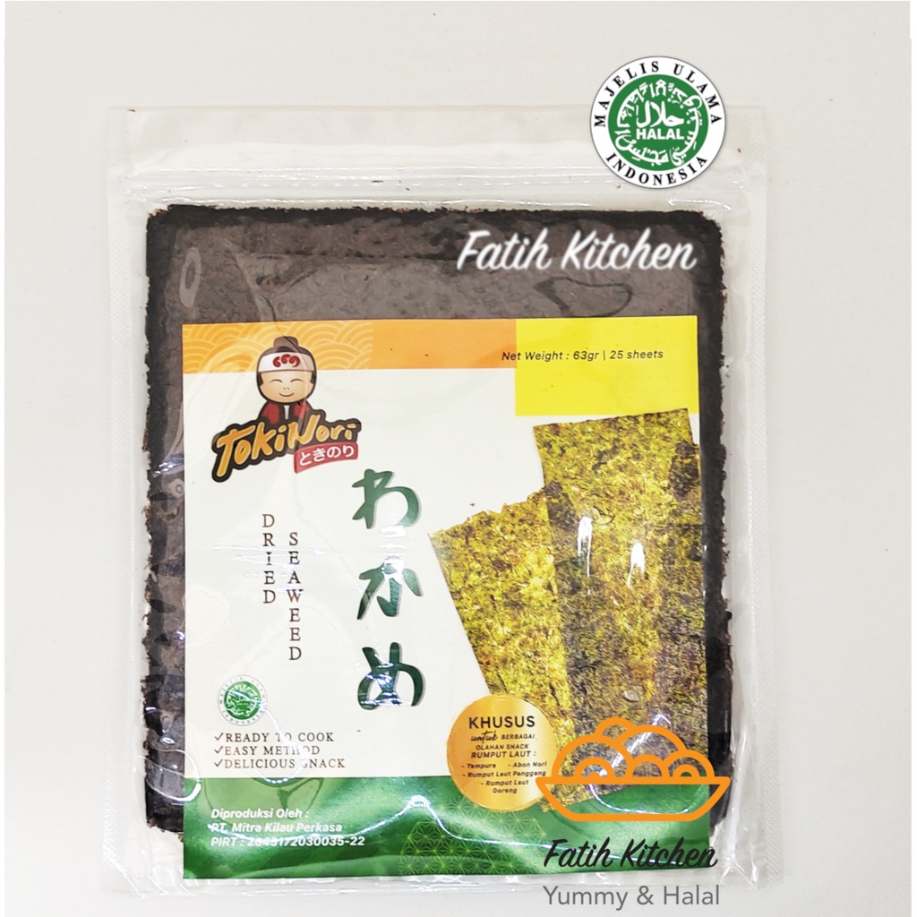 

Tokinori Dried Seaweed 25 lembar - Halal MUI - Untuk Membuat Cemilan Rumput Laut