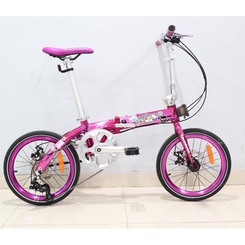 Sepeda lipat Foldx X2 Sanrio edition 16 inch 9speed