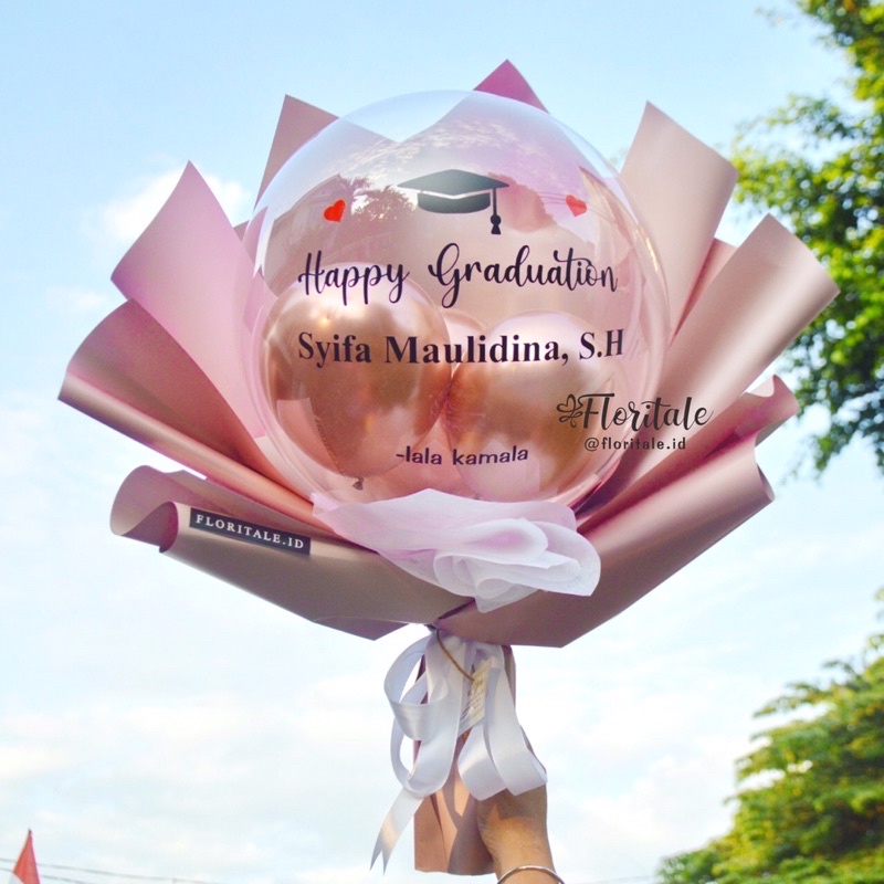 Ballon Bouquet / Buket Balon Wisuda Ultah Custom