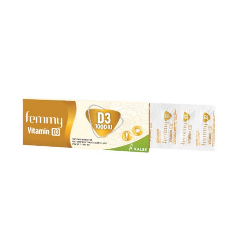 Femmy Vitamin D3/ Suplemen Kesehatan/ Kalsium