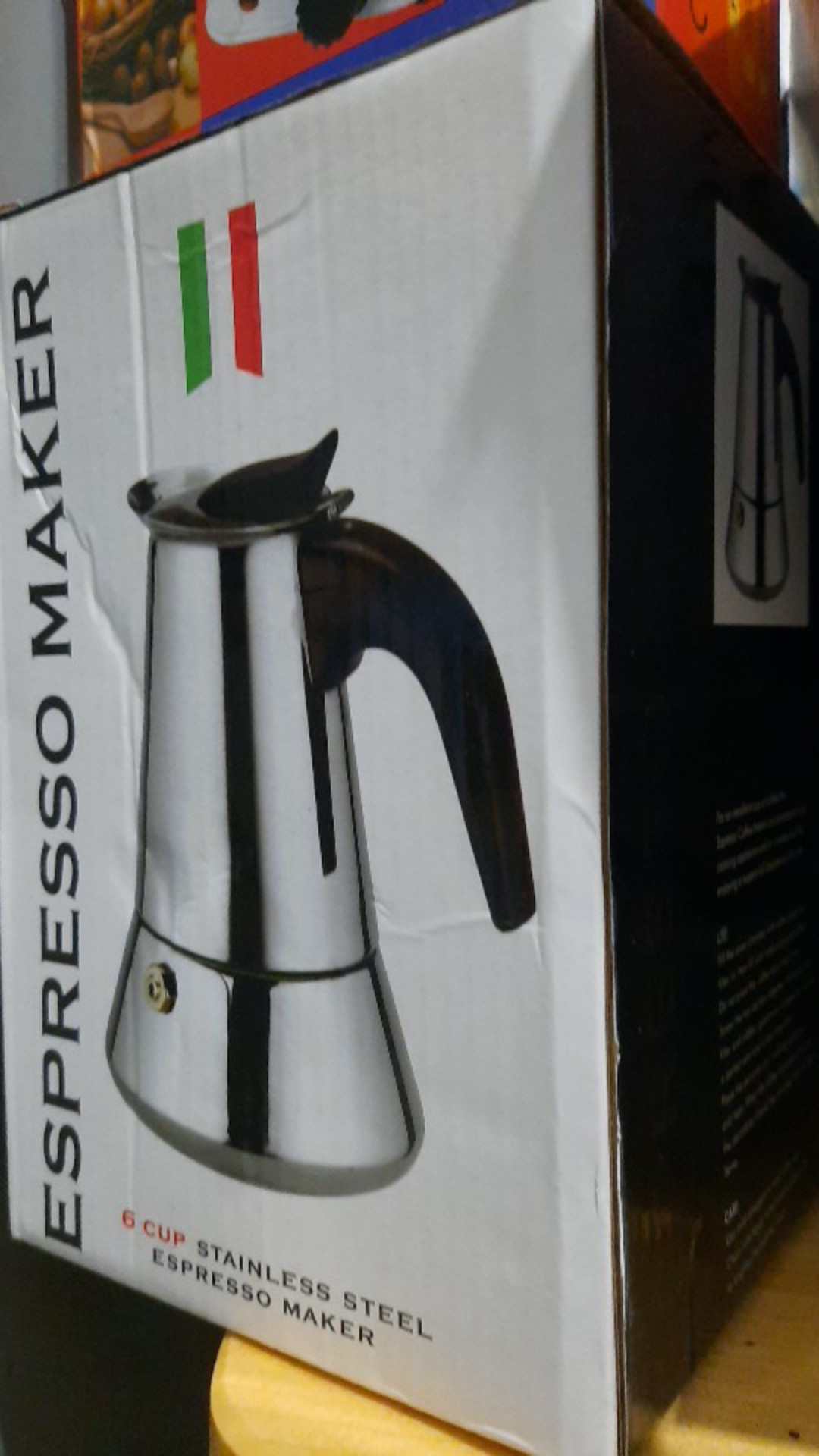 300ml Teko Kopi Moka Pot Stainless Espresso Coffee Maker Untuk 6 Cup