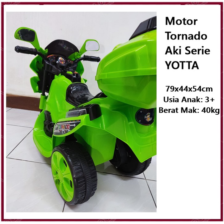 Mainan Anak Motor Aki Tornado Yotta