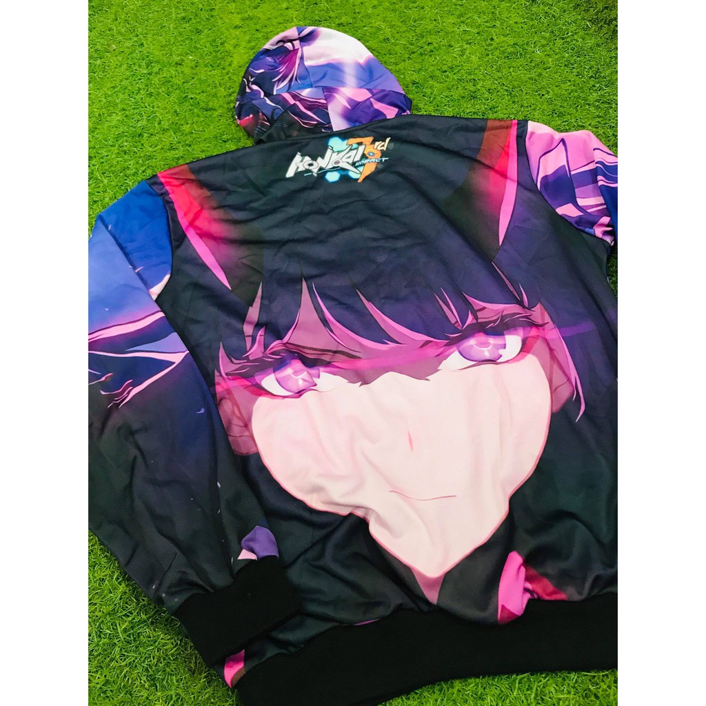 Hoodie Raiden Mei Honkai Impact Fullprint